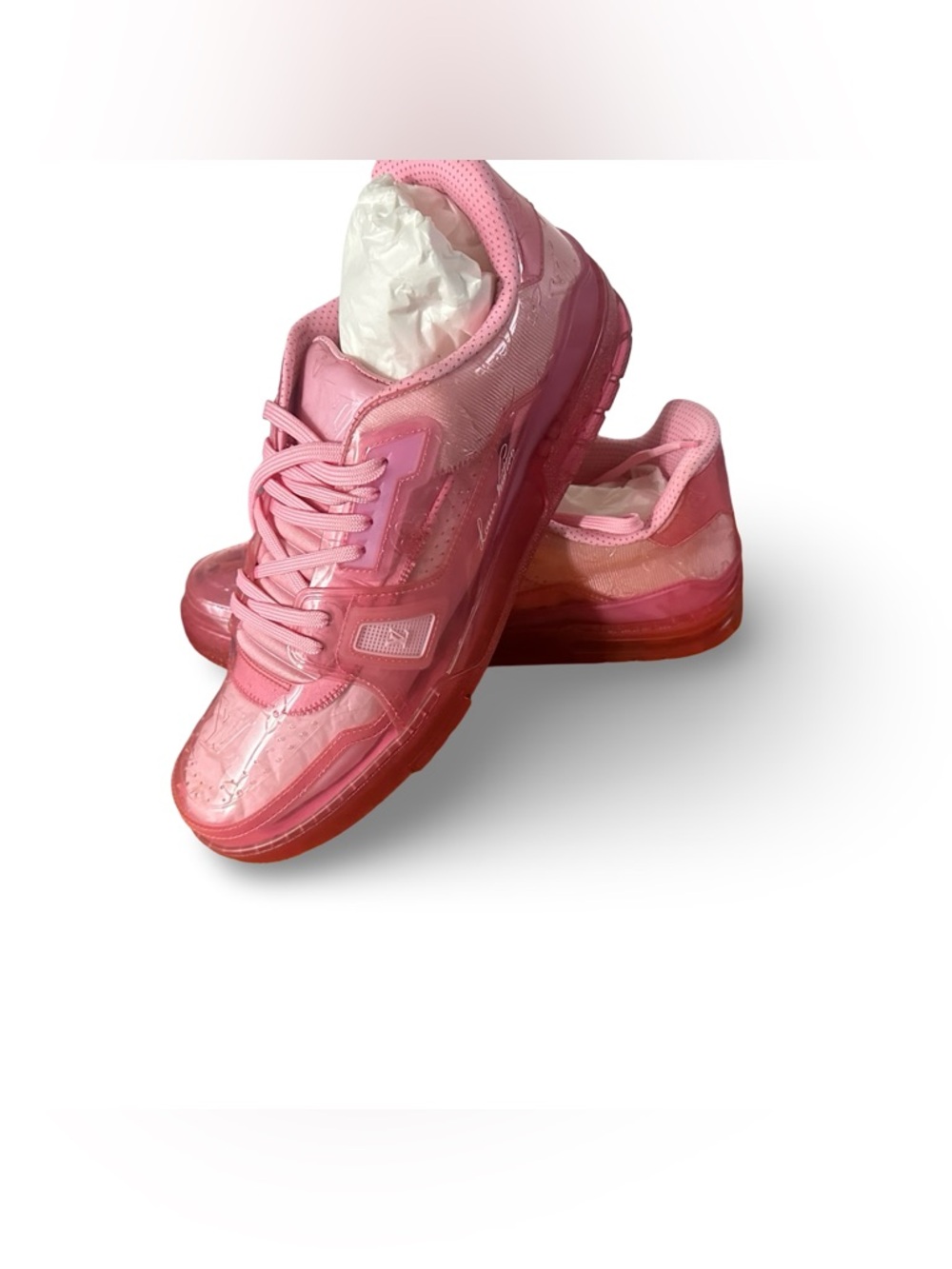 Virgil Abloh x Louis Vuitton pink sneakers. New. Size uk12 us13